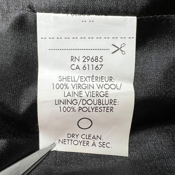 Vintage Y2K Pendleton Wool Blazer Womens 8 Gray Plaid Academia Career Office - Picture 11 of 12